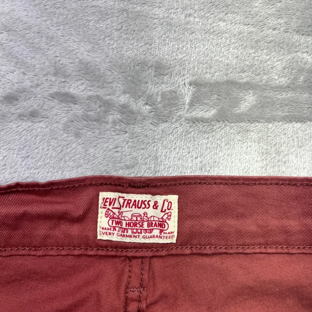 Levi's‎ Hybrid Trouser Pants Men's Brick Red Casual Everyday Comfort Boho Sz 32